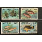 Антигуа-1976(Мих.438-441) , ** ( 1 м - *) , Морская  Фауна, Рыбы (полная серия)
