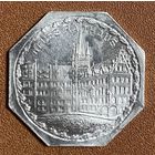 Германия Нюрнберг нотгельд 20 пфеннигов 1921 год. Новая ратуша. трамвайный жетон