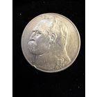 5 злотых 1935 г. Юзеф Пилсудский.  Польша.  Серебро