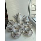 Сервиз кофейный Розовый вьюнок Минский фарфоровый