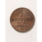 Австрия 1/4 крейцера 1851