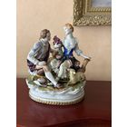 Статуэтка Свидание Дама и Кавалер Германия Рудольштадт антик