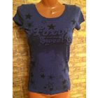 Фирменная майка женская синего цвета, хлопок, размер S