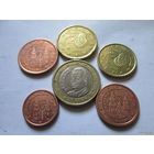 Набор евро монет Испания 2006 г. (1, 2, 5, 10, 20 евроцентов, 1 евро)