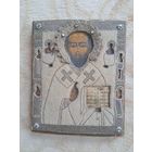 Икона Николай Чудотворец.  Бисер. Ветка.