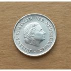 Нидерландские Антильские острова, 1/4 гульдена 1970, серебро 0.640, Юлиана (1948-1980)