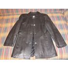 Импортная кожаная женская куртка-пиджак