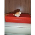 Миниатюрная, фарфоровая фигурка "Воробей", высота 3 см.