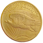 США, 20 долларов (dollars) 1924 г., Unc, двойной орёл Сен-Годена/ Saint-Gaudens double eagle, Au 900/ 33,437 г, KM #131 Доставка только при личной встрече, связь по телефону или мессенджеру.