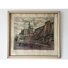 Картина Бернштейн Эммануил Бенционович Иерусулим Стена Давида литография 66х56см