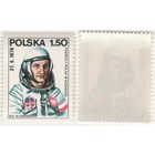 Польша 1978.06.27 (Mi)PL2528 марка из сер.Программа Интеркосмос 27.6.1978 - 1,50zl Майор Мирослав Хермашевский, с датой (ч) (a1-08 ТОРГ/ВАША ЦЕНА