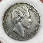 5 марок 1874 Бавария Людвиг II нечастая!