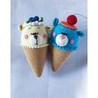 Мороженки-мишутки Плюшевая вязаная мягкая игрушка амигуруми медведь интерьер ручная работа handmade кукла