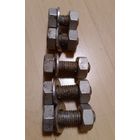 Болты М10 L20- 2шт,L30-3шт+ гайка+ шайба,латунь с гальваническим покрытием покрытием.