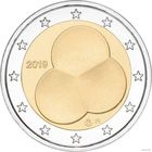 2 евро 2019 Финляндия 100 лет Конституции UNC из ролла