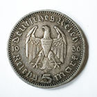 5 марок Гинденбург 1936 г. A. XF.