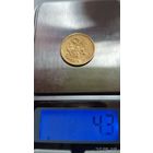 5 Рублей Николай II 1900год. 900 проба. Золото. Вес 4.3г.
