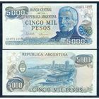 Аргентина 5000 песо 1977-1983 год, Р305b(1), UNC