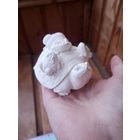 Лот С 1 РУБЛЯ! много лотов! Сувенирная фигурка черепашка с лягушатами, гипс