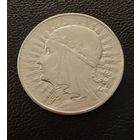 5 злотых 1933 г.  Польша. (2)  Ядвига.  Серебро. ЛЮКС