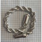 Браслет 875 пробы . Вес 82.3 грамма . Длина 24 см