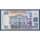 Суринам, 20 долларов 2019 г., P-164 (GL, центробанк в Парамарибо, скала Вольцберг), UNC