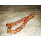 Бусы янтарные 12V очень старинные