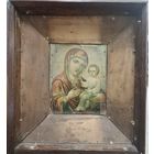 Иконы 2 из старой хаты. Деревенские. В киоте 35x40см