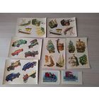 Наборы Автомобили Машины Корабли Парусники Сдвижные Переводные Картинки Сводилки Наклейки СССР