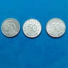 50 рейхспфеннигов(3шт.)(1935г.) Одним лотом! Распродажа!