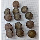 Пуговица, всадник. Малая. Сборный лот 2