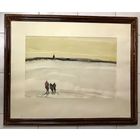 Цвирко В.К;Народный художник;83/102,5см.с учетом родной рамы и паспарту;Зимний пейзаж