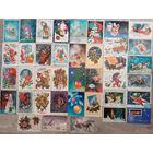 С Новым годом! Подписанные. 39 шт. СССР.