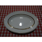Блюдо овальное с золотой каемкой, ЗИК Конаково, 35*24 см