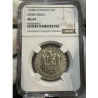 Германия 3 марки 1928 Динкельсбюль слаб NGC MS64