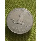 Новая Зеландия 1 доллар 1974 г ( День Вайтанги - День Новой Зеландии - цапля - фауна - )