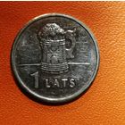 Латвия 2 Республика, 1 лат 2011 г., "ПИВНАЯ КРУЖКА",  KM# 119