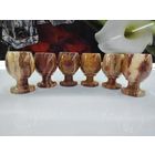 С 1 РУБЛЯ!!! Винтажные рюмки из натурального камня.