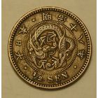 Япония, 1/2 Сена 1885, V-чешуйки, редкий год,  Сохран !