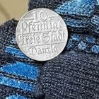 10 пфеннигов (1923г.) г.Данциг.Шикарная монета!