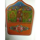 КАРТИНА-ДОСКА, масло, г. ГОРОДЕЦ, ХУД. ШМЕЛЕВА. СССР