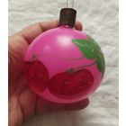 Ёлочная игрушка шар толстые стекло