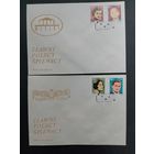 Польша 1990 Два КПД с полной серией марок "Знаменитые певицы и певцы Польши" (спецгашение) Mi.3254-3257 каталог 3.80 евро