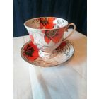 Чайная пара, фарфор, Добруш, клеймо