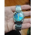 Часы ориент япония, нерж, на ходу, кнопка и календарь работает