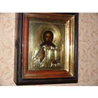 СПАС, киот, золочение.