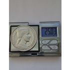 5 лат 1931 года. Латвия, Первая Республика (1922 - 1940). Серебро 835. Монета не чищена. S45471.