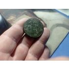 2 копейки 1758 г. номинал сверху перечекан с облачной копейки 1756 г. (видна дата) гуртовая надпись нечастая монетка Российская Империя