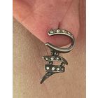 Серьги. Сережки. Мельхиор. Клейма. Состояние новых. Приволжский ювелирный завод "Красная Пресня".