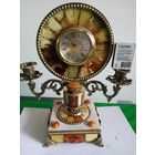 Часы каминные с подсвечниками